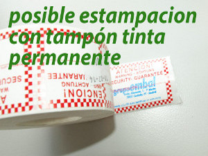 Etiqueta Ultra-Destructible Impresa 1
