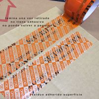 RCNT - Cinta de seguridad naranja con residuo